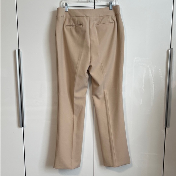 NWOT Talbots Luxe Double Weave Tan Straight Leg Women's Pants Lined, Size 10 - Picture 5 of 13